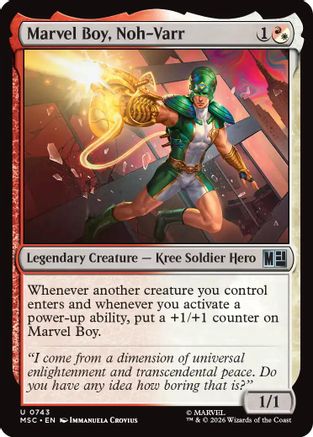 Marvel Boy, Noh-Varr (743) [Marvel Super Heroes] foil - Deck Out Gaming