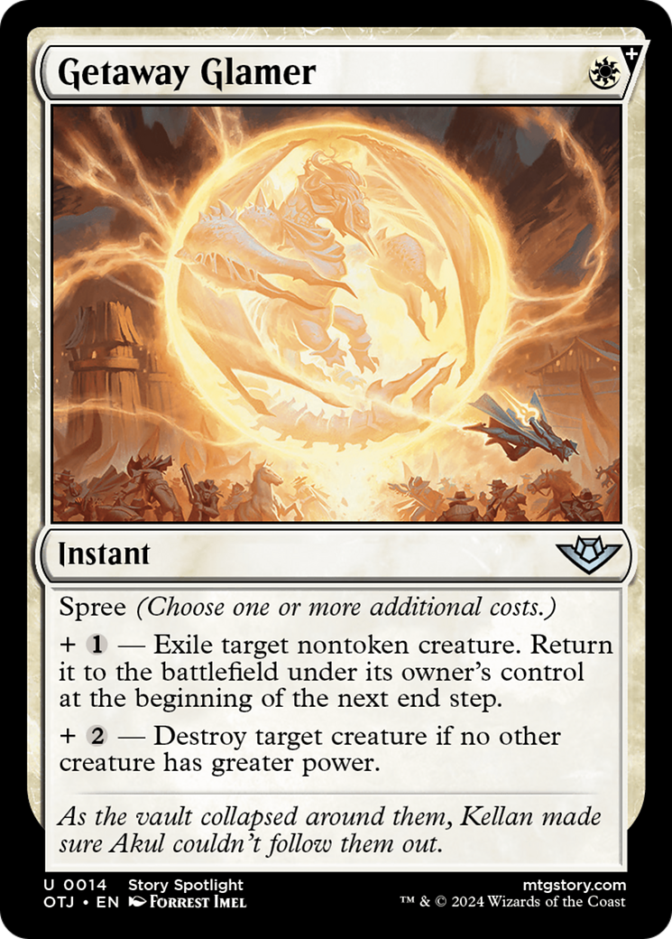 Getaway Glamer (14) [Outlaws of Thunder Junction] foil - Deck Out Gaming