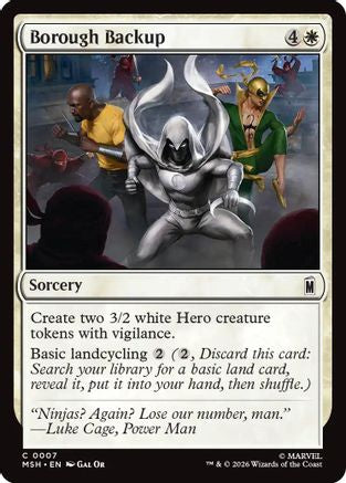 Borough Backup (7) [Marvel Super Heroes] foil - Deck Out Gaming