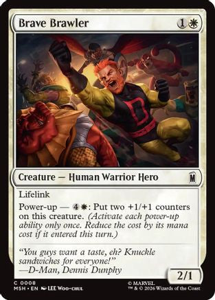 Brave Brawler (8) [Marvel Super Heroes] foil - Deck Out Gaming