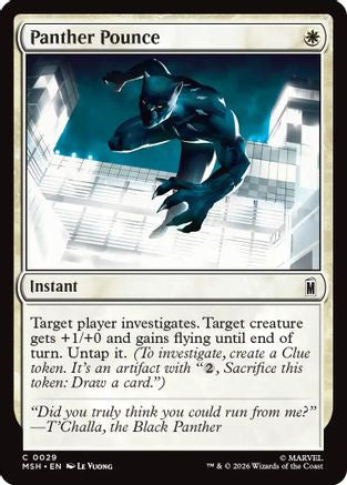 Panther Pounce (29) [Marvel Super Heroes] foil - Deck Out Gaming