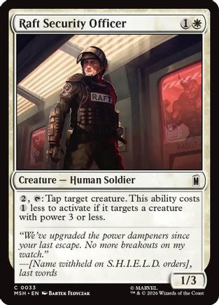Raft Security Officer (33) [Marvel Super Heroes] - Deck Out Gaming
