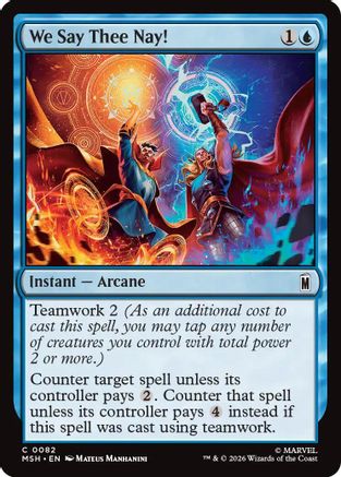 We Say Thee Nay! (82) [Marvel Super Heroes] foil - Deck Out Gaming