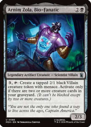 Arnim Zola, Bio-Fanatic (86) [Marvel Super Heroes] - Deck Out Gaming