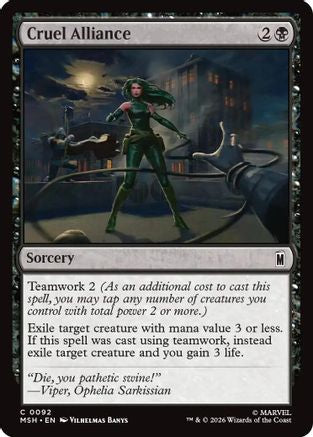 Cruel Alliance (92) [Marvel Super Heroes] - Deck Out Gaming