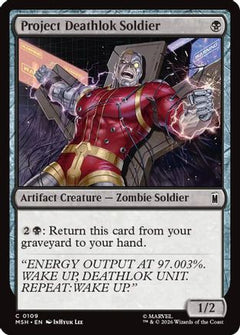 Project Deathlok Soldier (109) [Marvel Super Heroes] foil - Deck Out Gaming