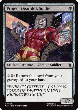 Project Deathlok Soldier (109) [Marvel Super Heroes] foil - Deck Out Gaming