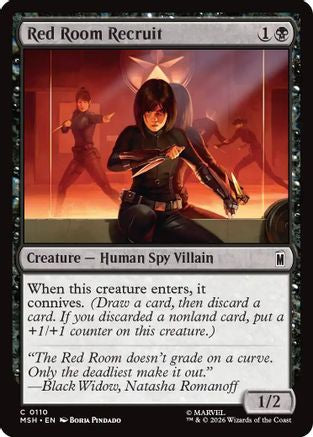 Red Room Recruit (110) [Marvel Super Heroes] - Deck Out Gaming
