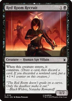 Red Room Recruit (110) [Marvel Super Heroes] foil-1