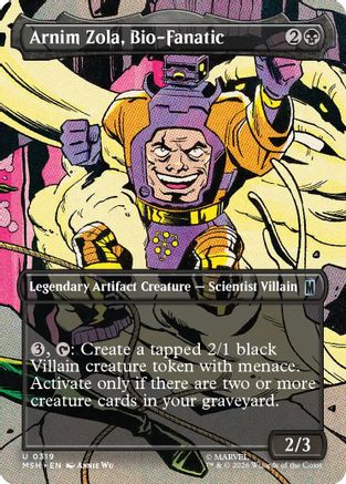 Arnim Zola, Bio-Fanatic (Borderless) (319) [Marvel Super Heroes] foil-1