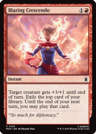 Blazing Crescendo (125) [Marvel Super Heroes] - Deck Out Gaming