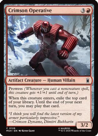 Crimson Operative (126) [Marvel Super Heroes] - Deck Out Gaming