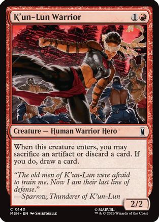 K'un-Lun Warrior (140) [Marvel Super Heroes] foil - Deck Out Gaming