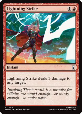 Lightning Strike (142) [Marvel Super Heroes] - Deck Out Gaming