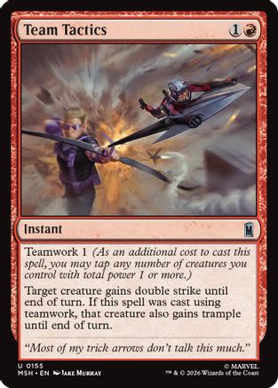 Team Tactics (155) [Marvel Super Heroes] foil - Deck Out Gaming