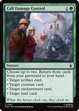 Call Damage Control (162) [Marvel Super Heroes] foil - Deck Out Gaming