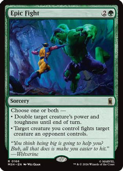 Epic Fight (166) [Marvel Super Heroes] foil - Deck Out Gaming