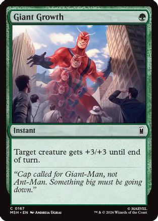 Giant Growth (167) [Marvel Super Heroes] foil - Deck Out Gaming