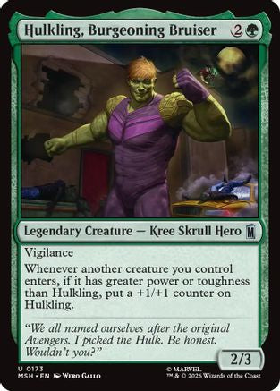 Hulkling, Burgeoning Bruiser (173) [Marvel Super Heroes] foil - Deck Out Gaming