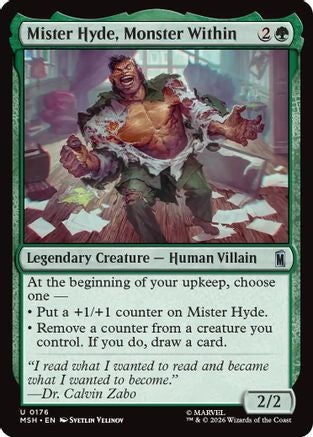Mister Hyde, Monster Within (176) [Marvel Super Heroes] foil - Deck Out Gaming