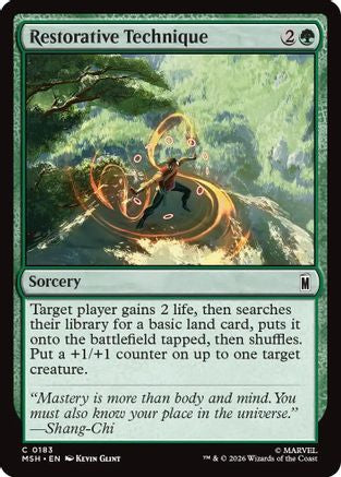 Restorative Technique (183) [Marvel Super Heroes] foil - Deck Out Gaming