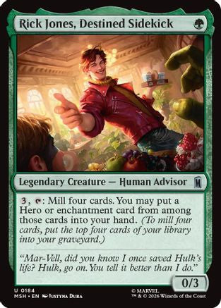 Rick Jones, Destined Sidekick (184) [Marvel Super Heroes] - Deck Out Gaming