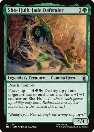 She-Hulk, Jade Defender (188) [Marvel Super Heroes] foil - Deck Out Gaming