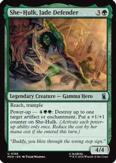 She-Hulk, Jade Defender (188) [Marvel Super Heroes] foil - Deck Out Gaming