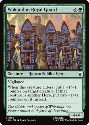 Wakandan Royal Guard (195) [Marvel Super Heroes] foil - Deck Out Gaming
