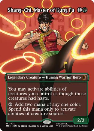 Shang-Chi, Master of Kung Fu (Borderless) (0370) (370) [Marvel Super Heroes] - Deck Out Gaming