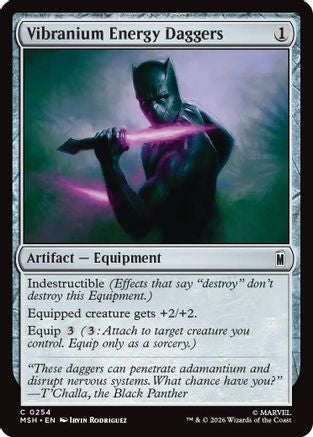 Vibranium Energy Daggers (254) [Marvel Super Heroes] - Deck Out Gaming