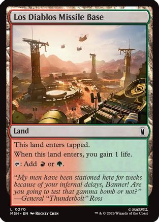 Los Diablos Missile Base (270) [Marvel Super Heroes] foil - Deck Out Gaming