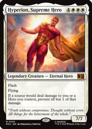 Hyperion, Supreme Hero (599) [Commander: Marvel Super Heroes] foil - Deck Out Gaming