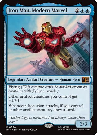 Iron Man, Modern Marvel (830) [Commander: Marvel Super Heroes] foil - Deck Out Gaming