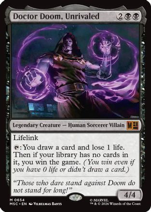 Doctor Doom, Unrivaled (654) [Commander: Marvel Super Heroes] foil - Deck Out Gaming