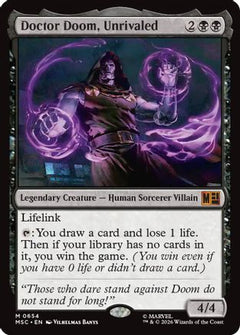 Doctor Doom, Unrivaled (654) [Commander: Marvel Super Heroes] foil - Deck Out Gaming