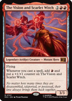 The Vision and Scarlet Witch (707) [Commander: Marvel Super Heroes] foil - Deck Out Gaming