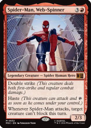 Spider-Man, Web-Spinner (832) [Commander: Marvel Super Heroes] foil - Deck Out Gaming