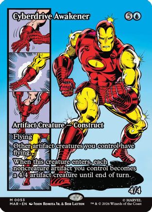 Cyberdrive Awakener (Borderless) (53) [Marvel Universe Eternal-Legal] foil - Deck Out Gaming