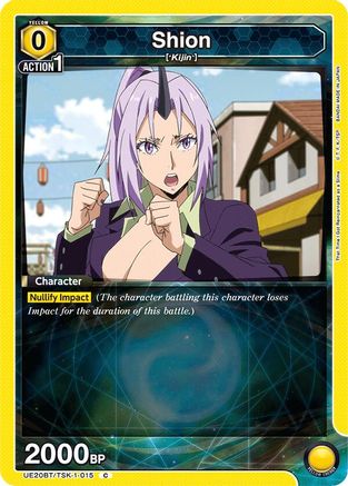 Shion (015) (UE20BT/TSK-1-015) [UE20BT: That Time I Got Reincarnated as a Slime] - Deck Out Gaming