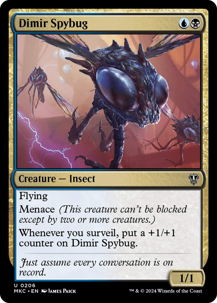 Dimir Spybug (206) [Murders at Karlov Manor Commander] - Deck Out Gaming