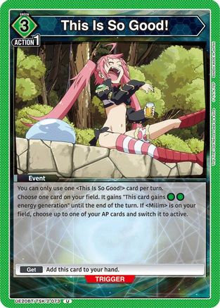 This Is So Good! (UE20BT/TSK-2-073) [UE20BT: That Time I Got Reincarnated as a Slime] - Deck Out Gaming