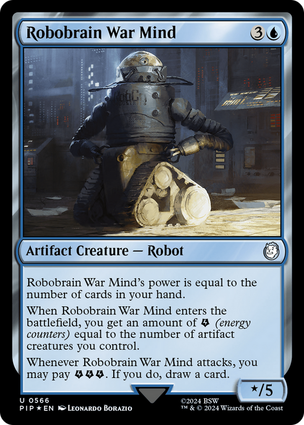 Robobrain War Mind (Surge Foil) (566) [Fallout] foil - Deck Out Gaming
