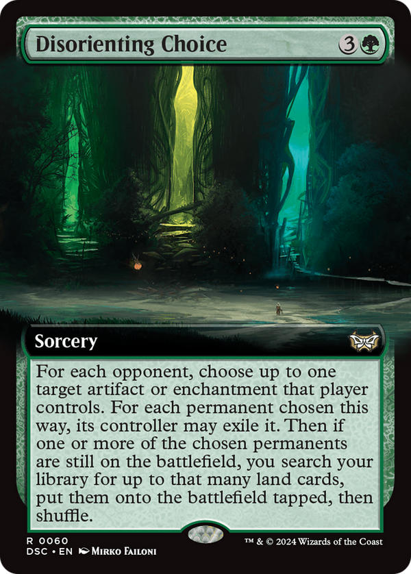 Disorienting Choice (Extended Art) (60) [Duskmourn: House of Horror Commander] - Deck Out Gaming