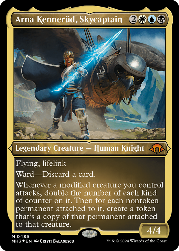 Arna Kennerud, Skycaptain (Foil Etched) (485) [Modern Horizons 3] foil - Deck Out Gaming