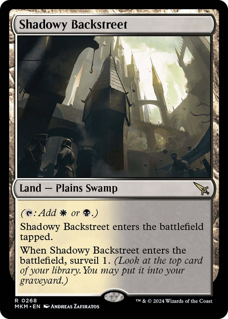 Shadowy Backstreet (268) [Murders at Karlov Manor] foil - Deck Out Gaming