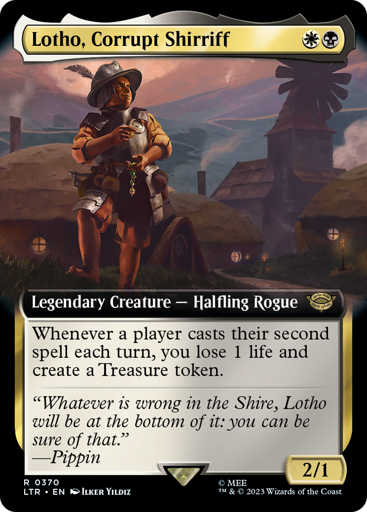 Lotho, Corrupt Shirriff (Extended Art) (370) [The Lord of the Rings: Tales of Middle-earth] - Deck Out Gaming