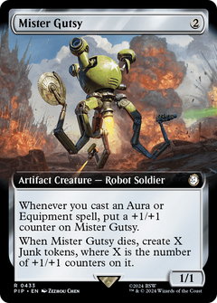 Mister Gutsy (Extended Art) (433) [Fallout] foil - Deck Out Gaming