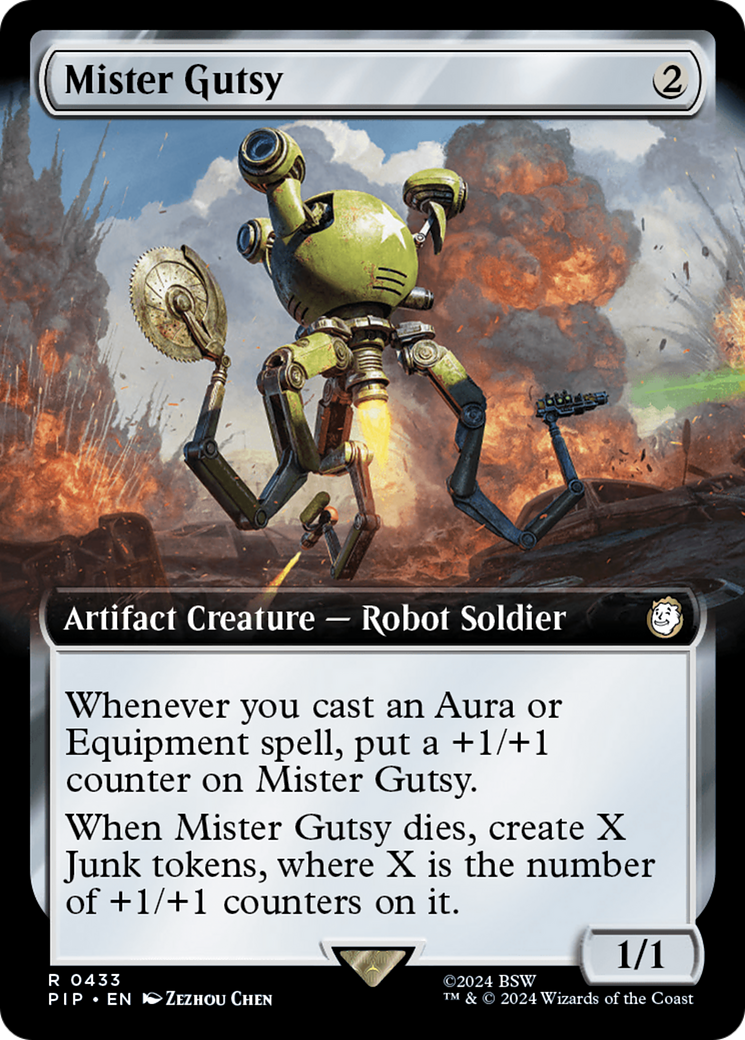 Mister Gutsy (Extended Art) (433) [Fallout] foil - Deck Out Gaming