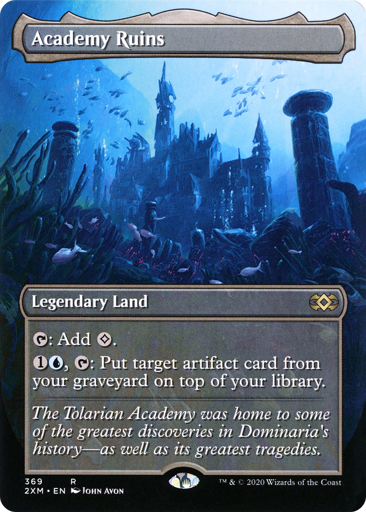 Academy Ruins (Borderless) (369) [Double Masters] - Deck Out Gaming
